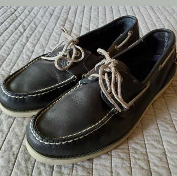 Sperry Top-Sider Leeward 2-Eye Navy Shoe MSRP $95 - Picture 4 of 10